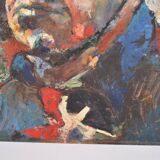 D. Jouroy (20th century) “Portrait of a man” Oil on hardboard signed and dated 1967