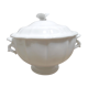 Soupière en faïence blanche de gien