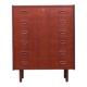 Commode en teck, design danois, années 1970, fabriquée au Danemark