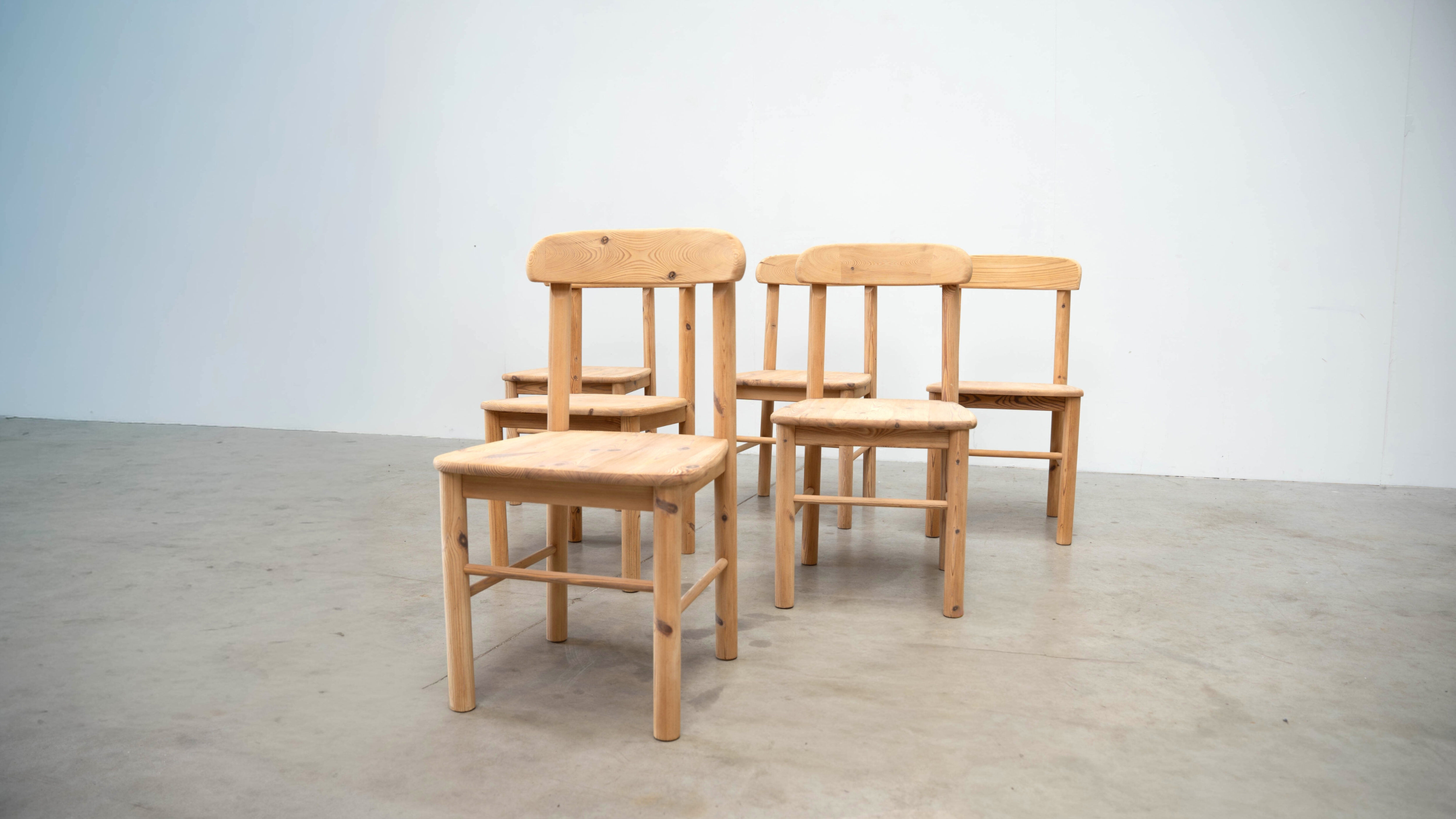 Set of six Scandinavian dining chairs by Rainer Daumiller