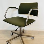 Vintage Fern Grey Office Arm Chair from Kovona Model K-380 from Czech 1970’s