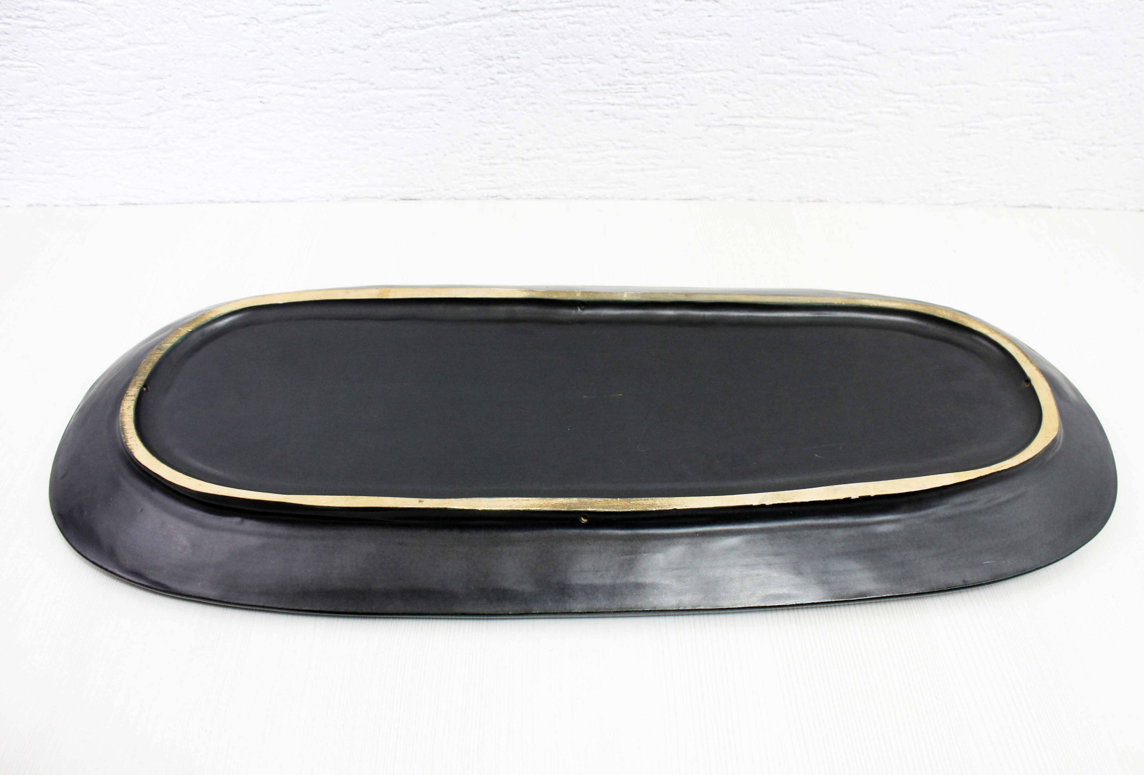 Ceramic tray, France 1970