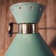 Lampe de potence murale articulée Diabolo du designer René Mathieu - verte