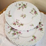 Flat plates in Limoges porcelain by Haviland