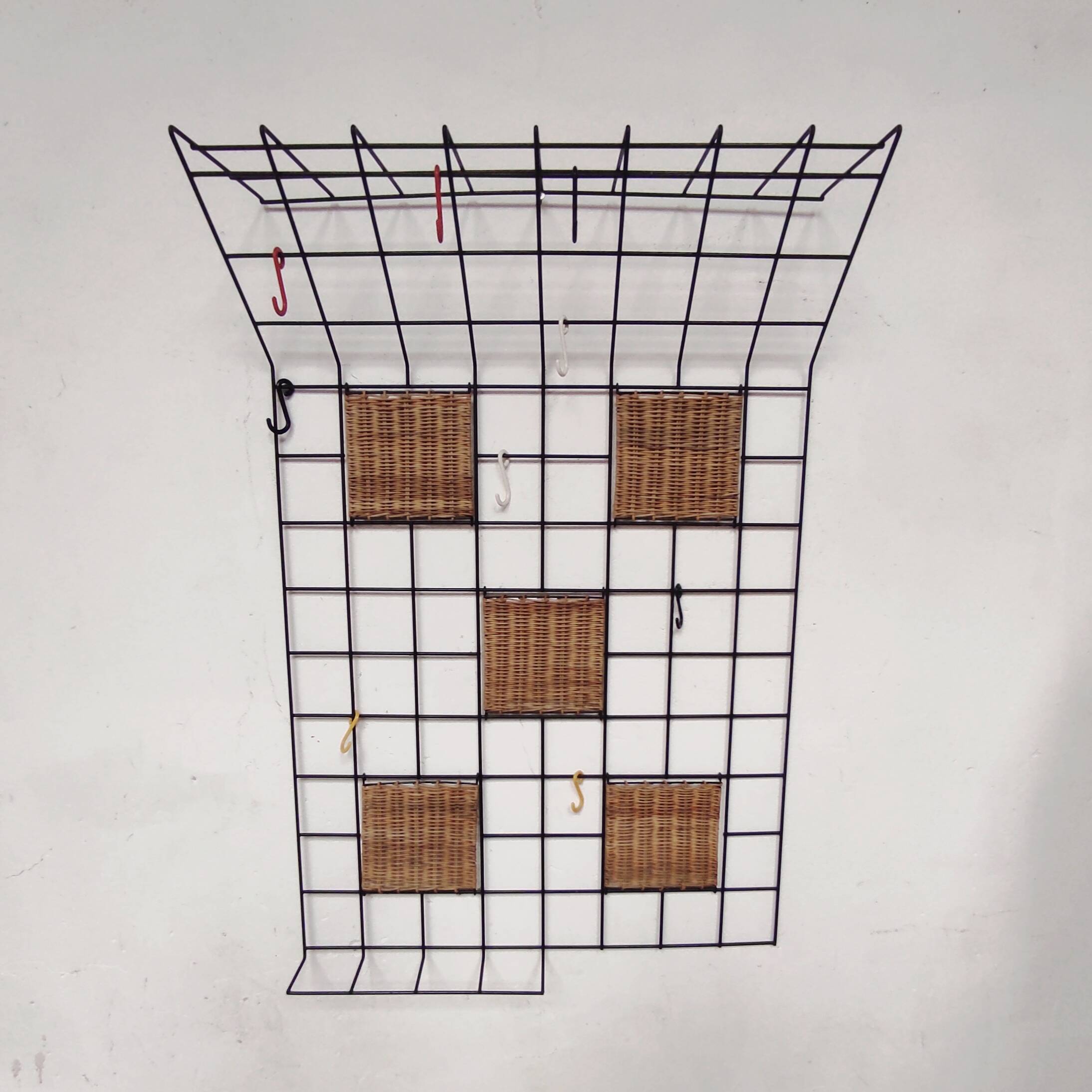 Wall-mounted coat rack, 1960