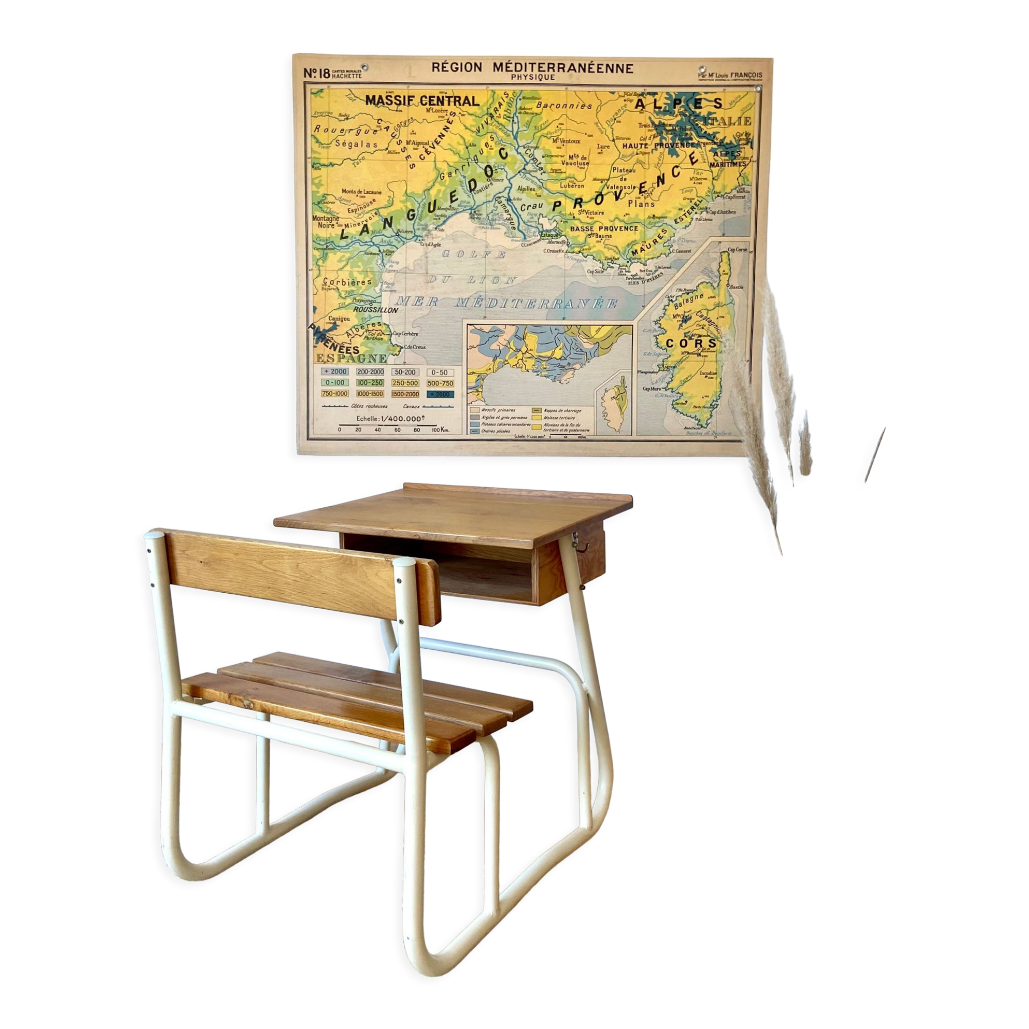 Bureau enfant tubulaire