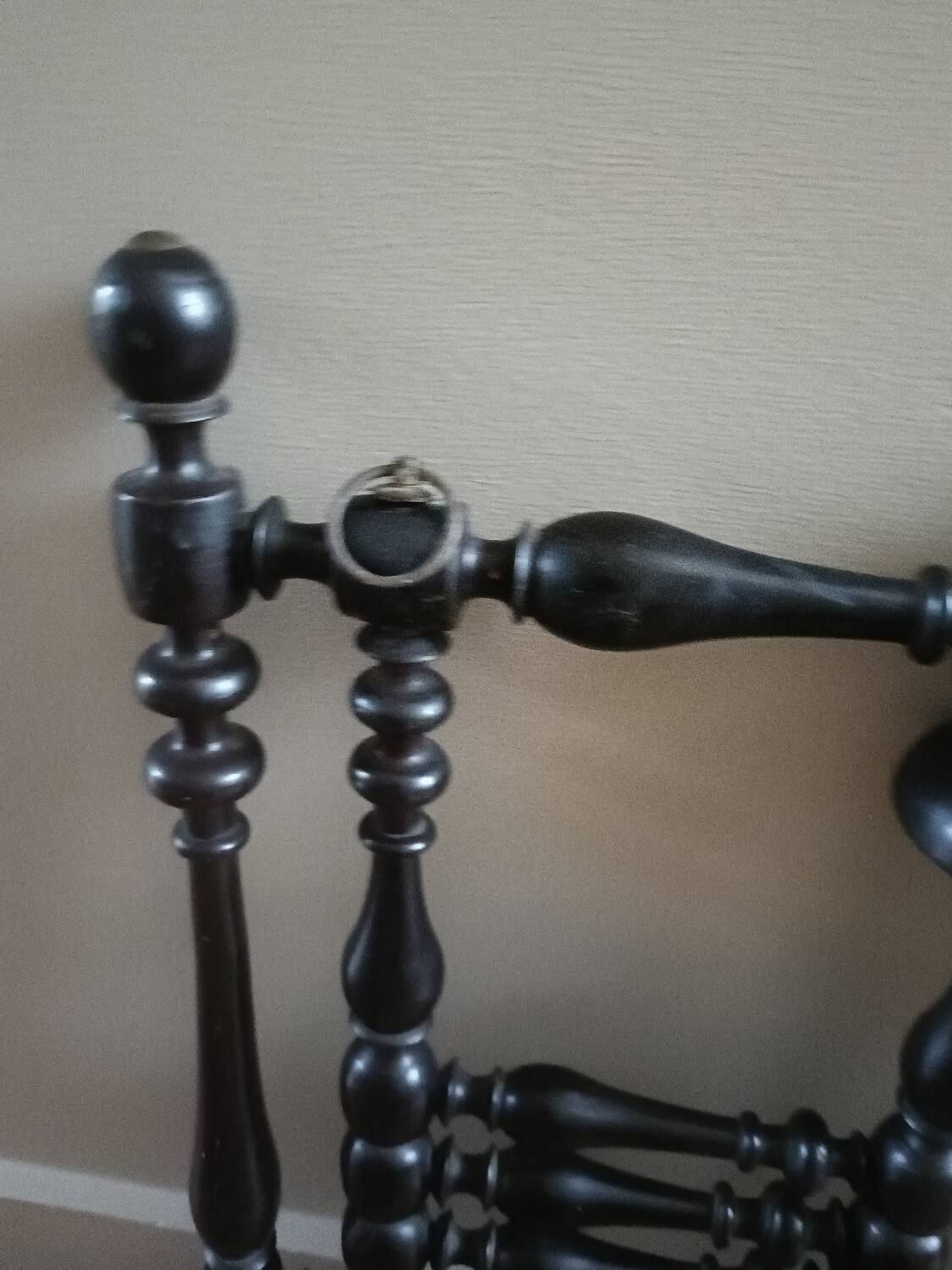 Napoleon III style wall-mounted coat rack