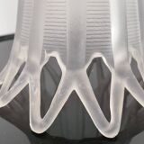 Vintage carved glass lamp