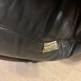 Armchair, Ligne Roset Marsala black leather