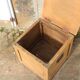 Small antique wooden chest – sandblasted