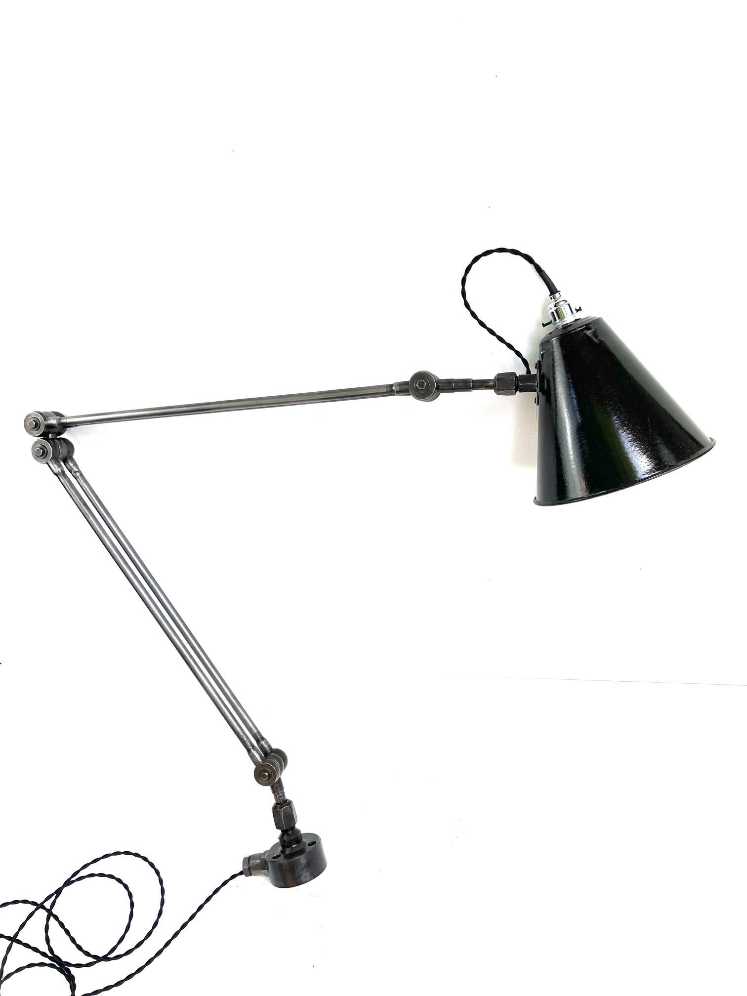 Lampe atelier mecanique 3 et 6 rotules 140 cm