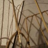 Vintage metal metal perforated magazine holder