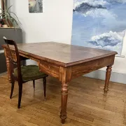Large antique desk made of solid wood