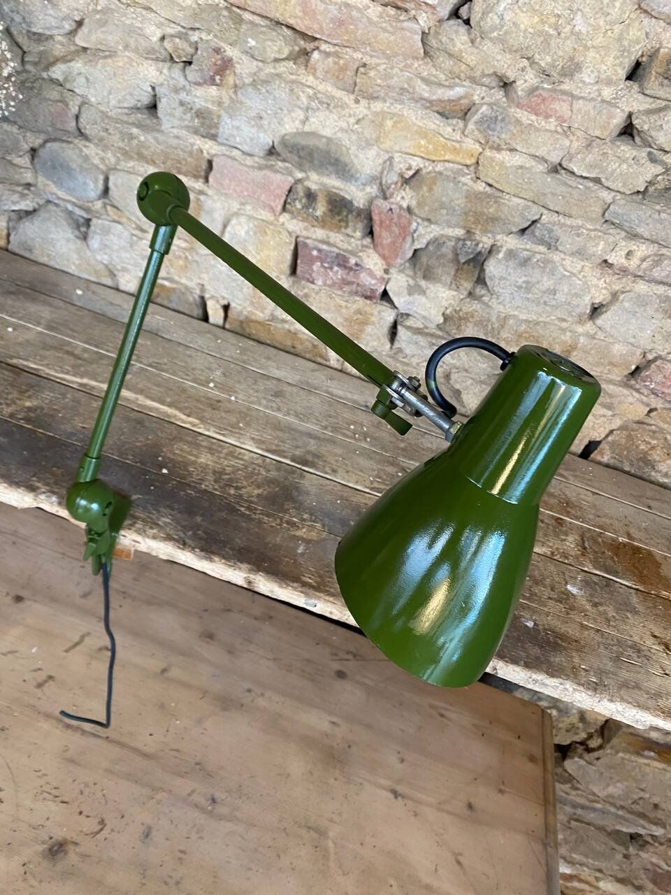Wall lamp - 2 telescopic arms - khaki green