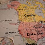 Map vidal-lablache North America