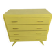 Vintage Scandinavian yellow chest of drawers