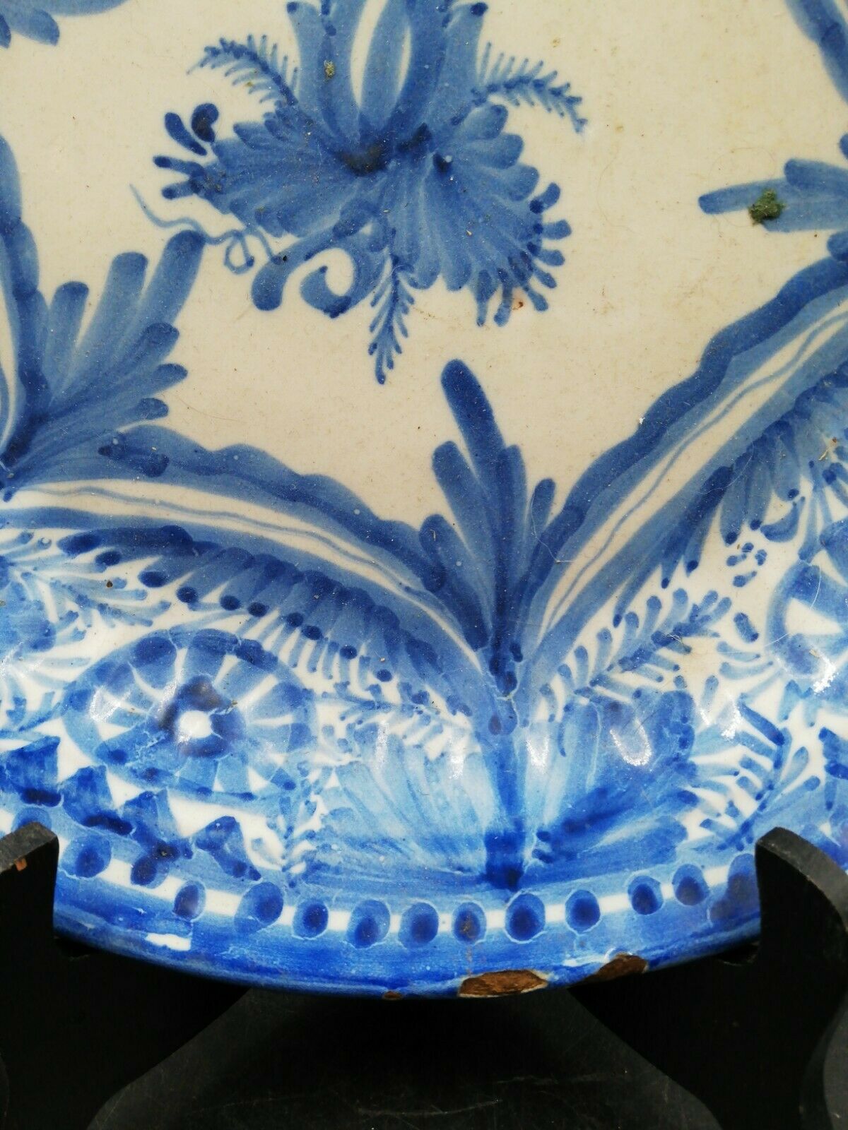 18th-century earthenware dish