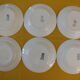 6 flat plates vintage Digoin Sarreguemines model Cibon Lot 4