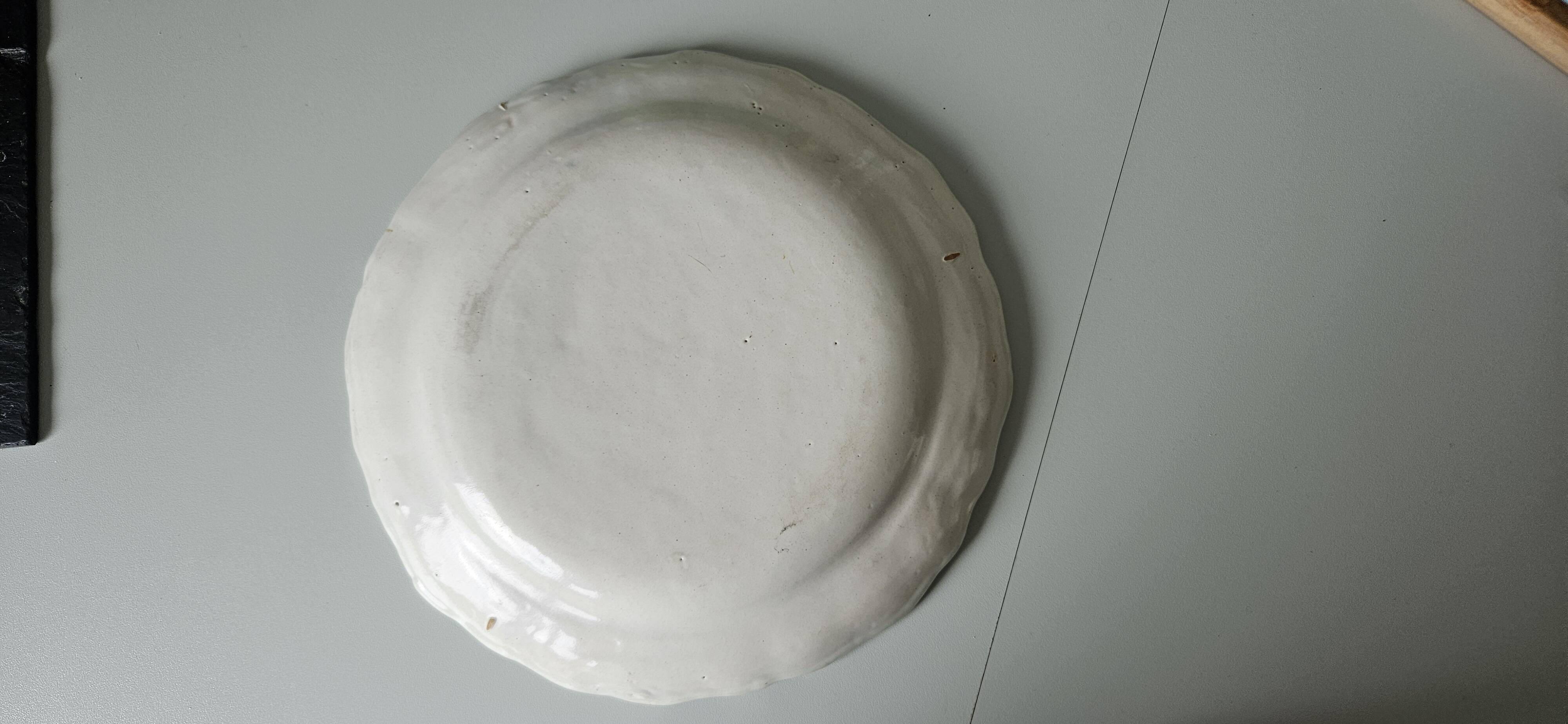 Assiette faïence Nevers