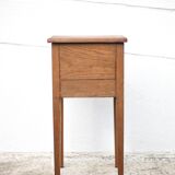 Wooden nightstand, vintage bedside table, sofa end table