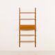 Scandinavian vintage shelving unit in oak, 1960s