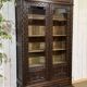 Breton library from the early 20th century in chestnut wood