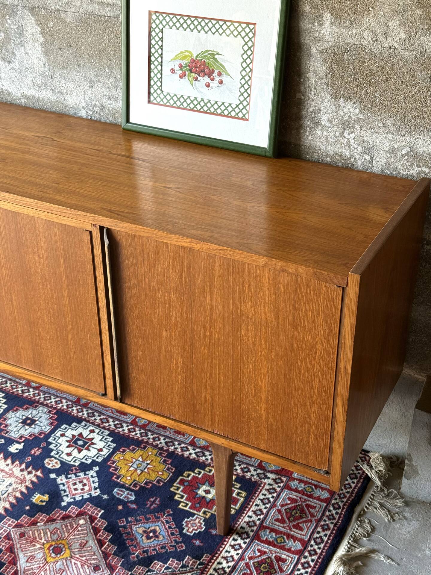 Vintage Scandinavian teak sideboard, 1960.