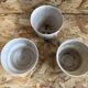 Lot 3 old caches pot milet sevres ceramic decoration reeds vintage