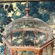 Bird Cage or Old Aviary In Carved Wood, Vintage Work Circa 1900
