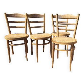 4 chaises bistrot vintage