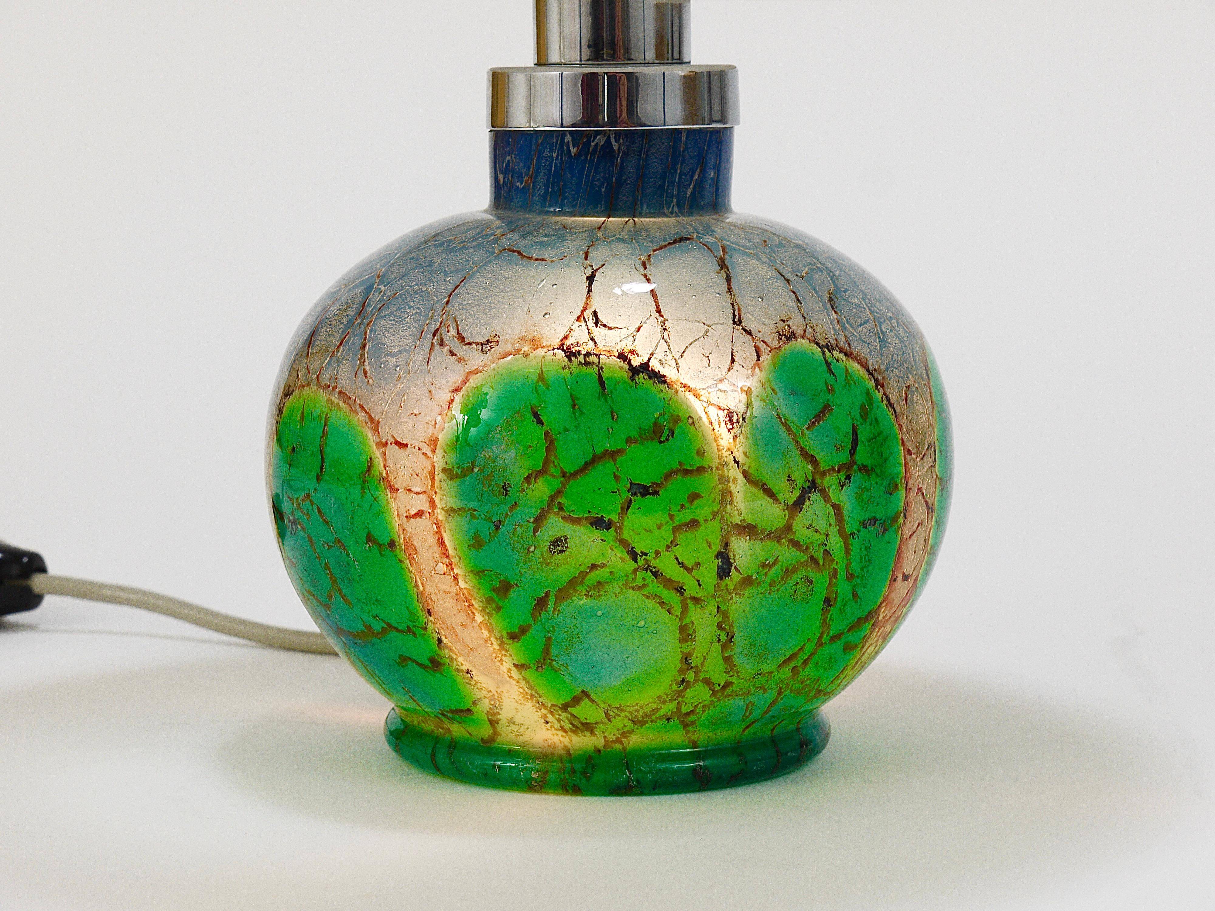 Lampe de table ou de côté Art Déco Karl Wiedmann WMF Ikora, Allemagne, années 1930