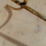 Vintage metal metal perforated magazine holder