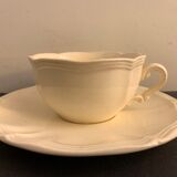 4 cups and 4 sous cups Digoin Sarreguemines, 1920