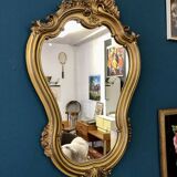 Louis XV style gilded mirror