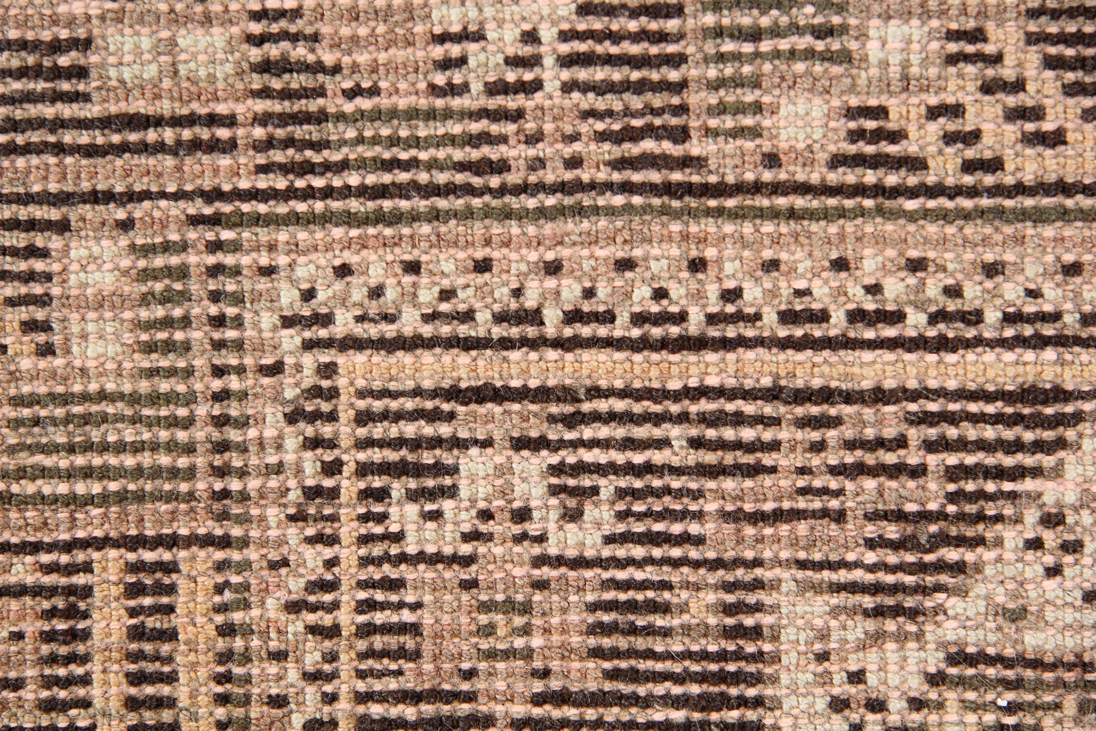 Handmade Oriental Wool Carpet Traditional Wool Brown Rug 220x305cm