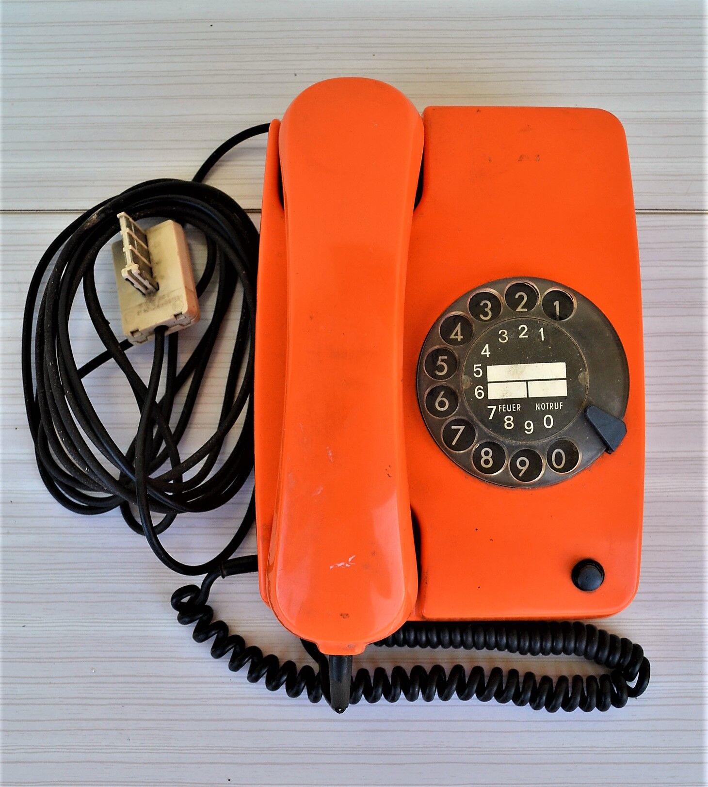Siemens vintage orange phone, 70s