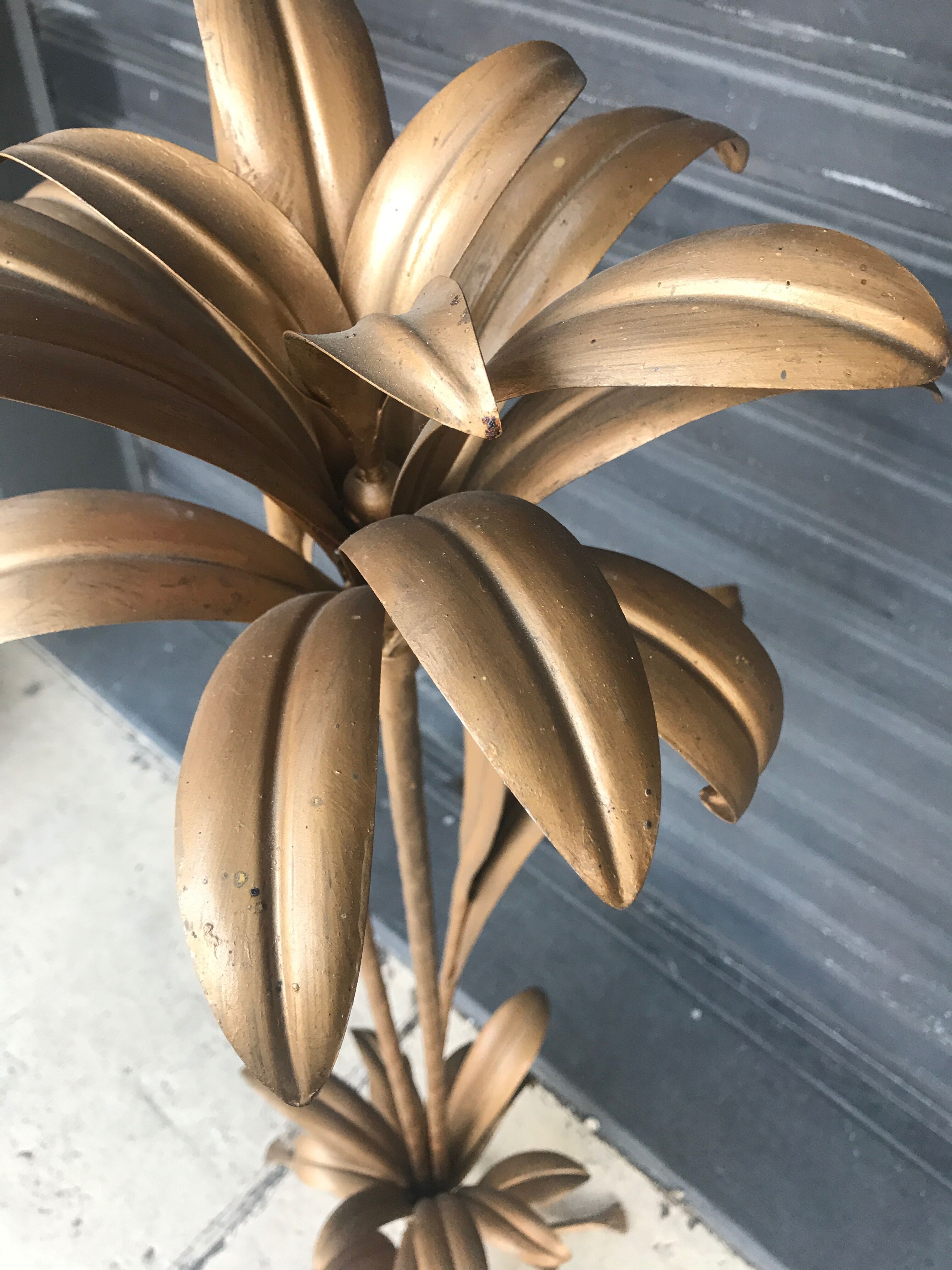 Palm tree floor lamp