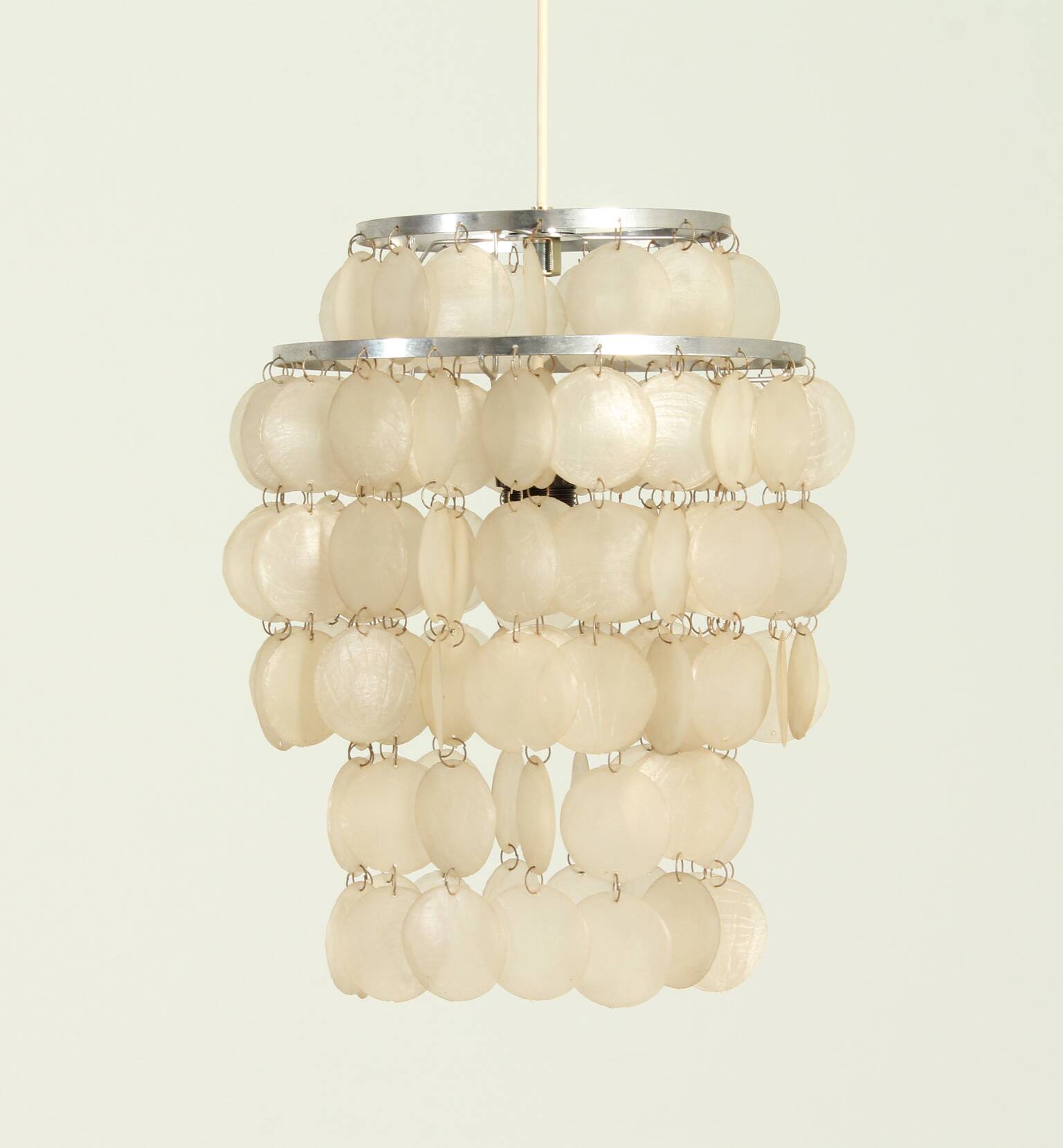 German chandelier in the style of Verner Panton, 1970s.