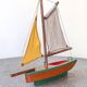 Giraud Sauveur brand half-deep hull basin sailing barge.