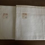 Pair of linen pillowcases 1960 old linen new