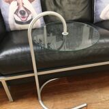 Metal table and glass ikea 1980