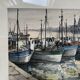 Watercolour Le Croisic port with boats