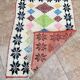 Tapis berbère marocain Costum - Tapis marocain en laine - Nouveau tapis Azilal - Style Beni ouarain