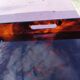 Vintage maison mercier tray in tortoiseshell lucite