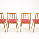 Set of four design dining chairs, 1960's.