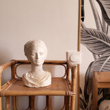 Plaster bust of a woman