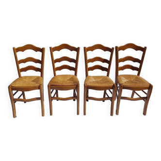 Set Of Straw Chairs