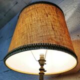 Tripod floor lamp in gilded bronze