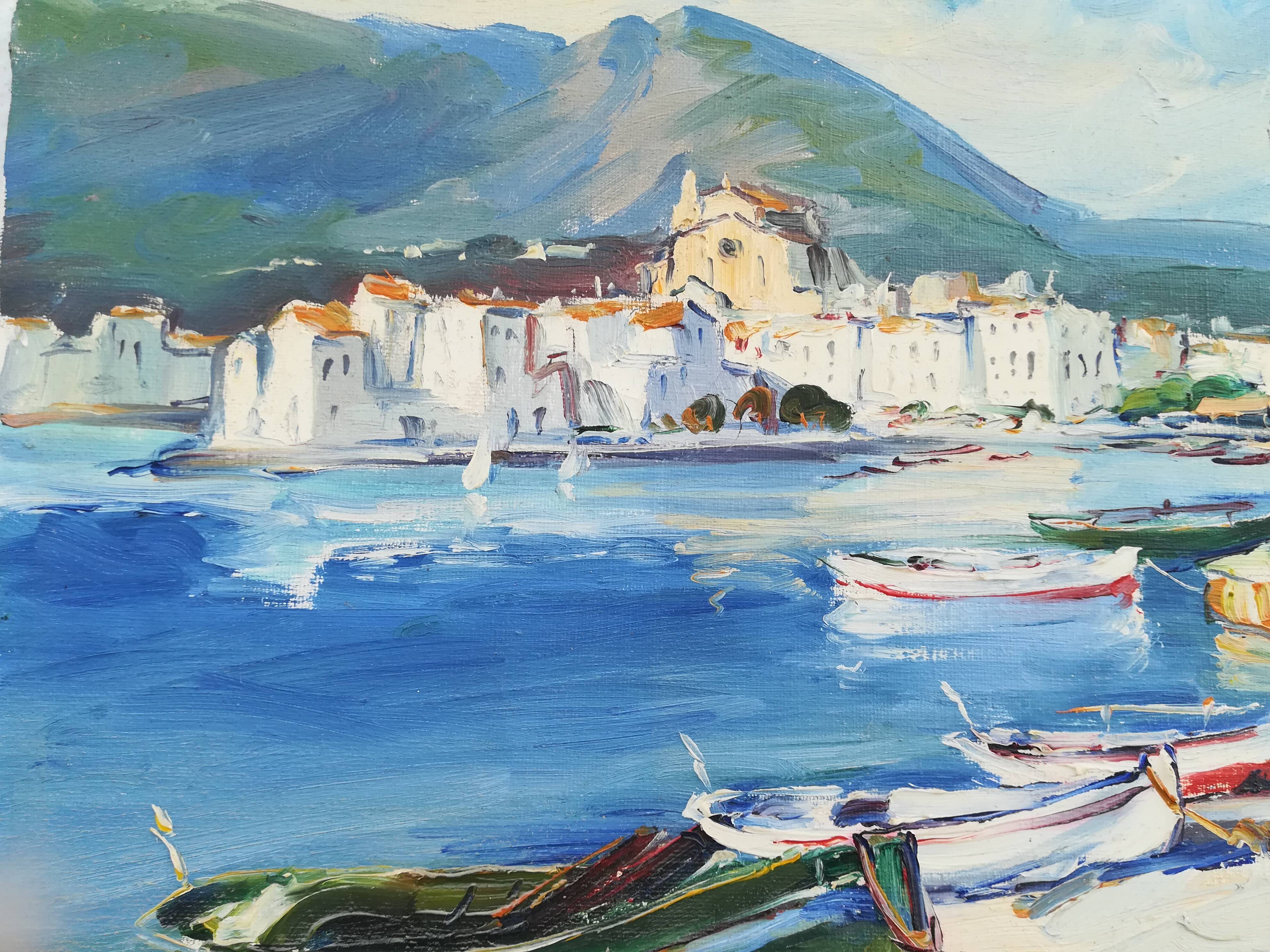 Acrylics on canvas, Cadaques and Tossa de Mar