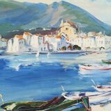 Acrylics on canvas, Cadaques and Tossa de Mar